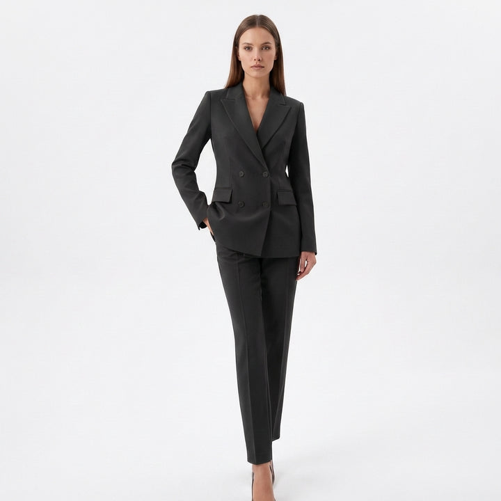 Lennox | Women's Stretch Double-Breasted Blazer & Trouser Suit
