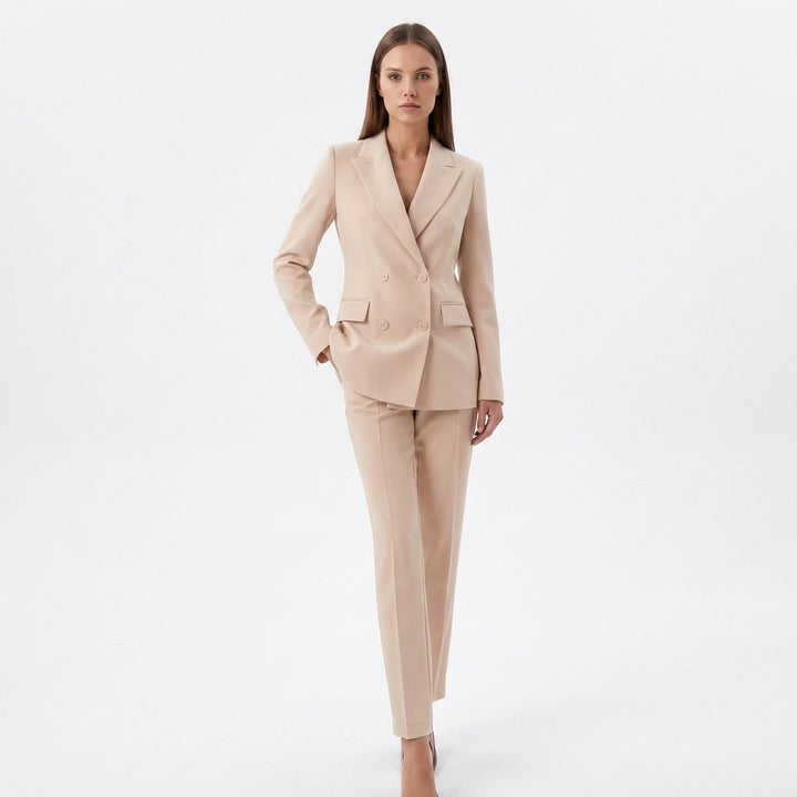 Lennox | Women's Stretch Double-Breasted Blazer & Trouser Suit