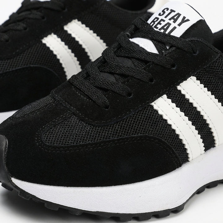 Lennox | Women's Suede Retro Stripe Lace-Up Trainers