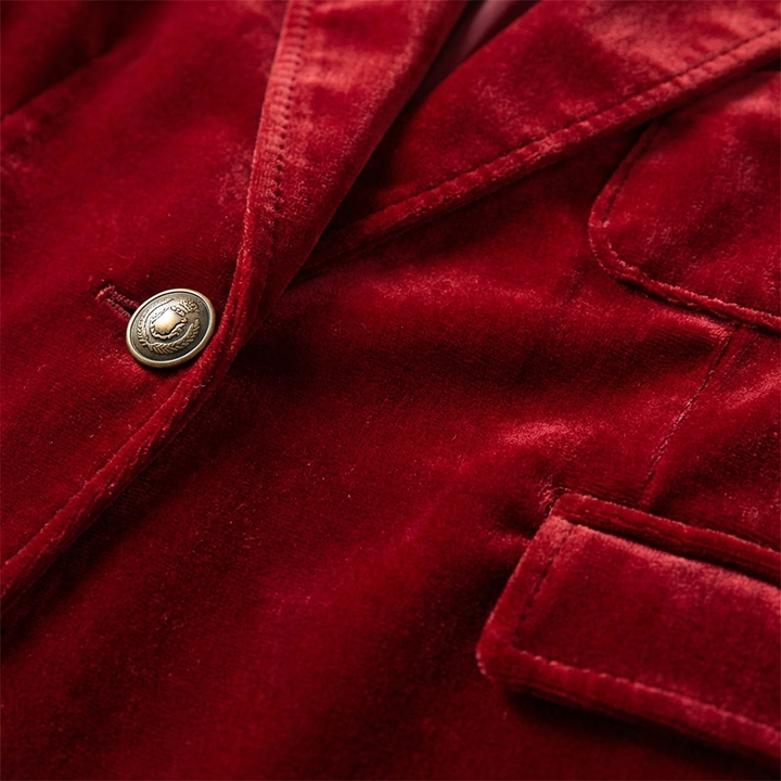Lennox | Women's Velvet Single Button Tailored Blazer