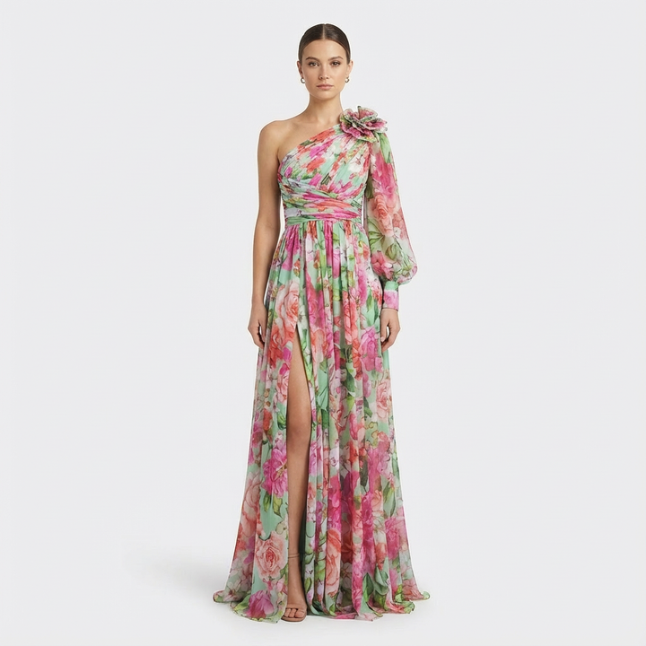 Lyra | Women Dress With One Shoulder | Maxi