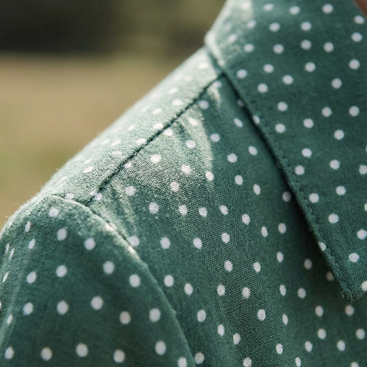 Maeve | Women Dress With Polka Dot Print | Midi