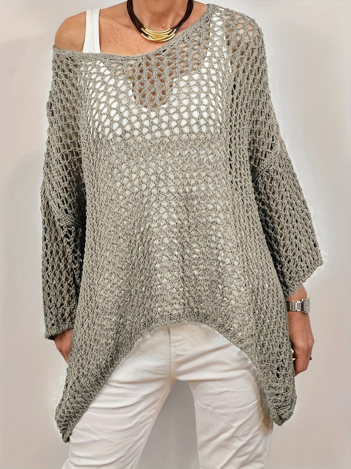 Maren | Women's Oversized Loose Poncho Shirt