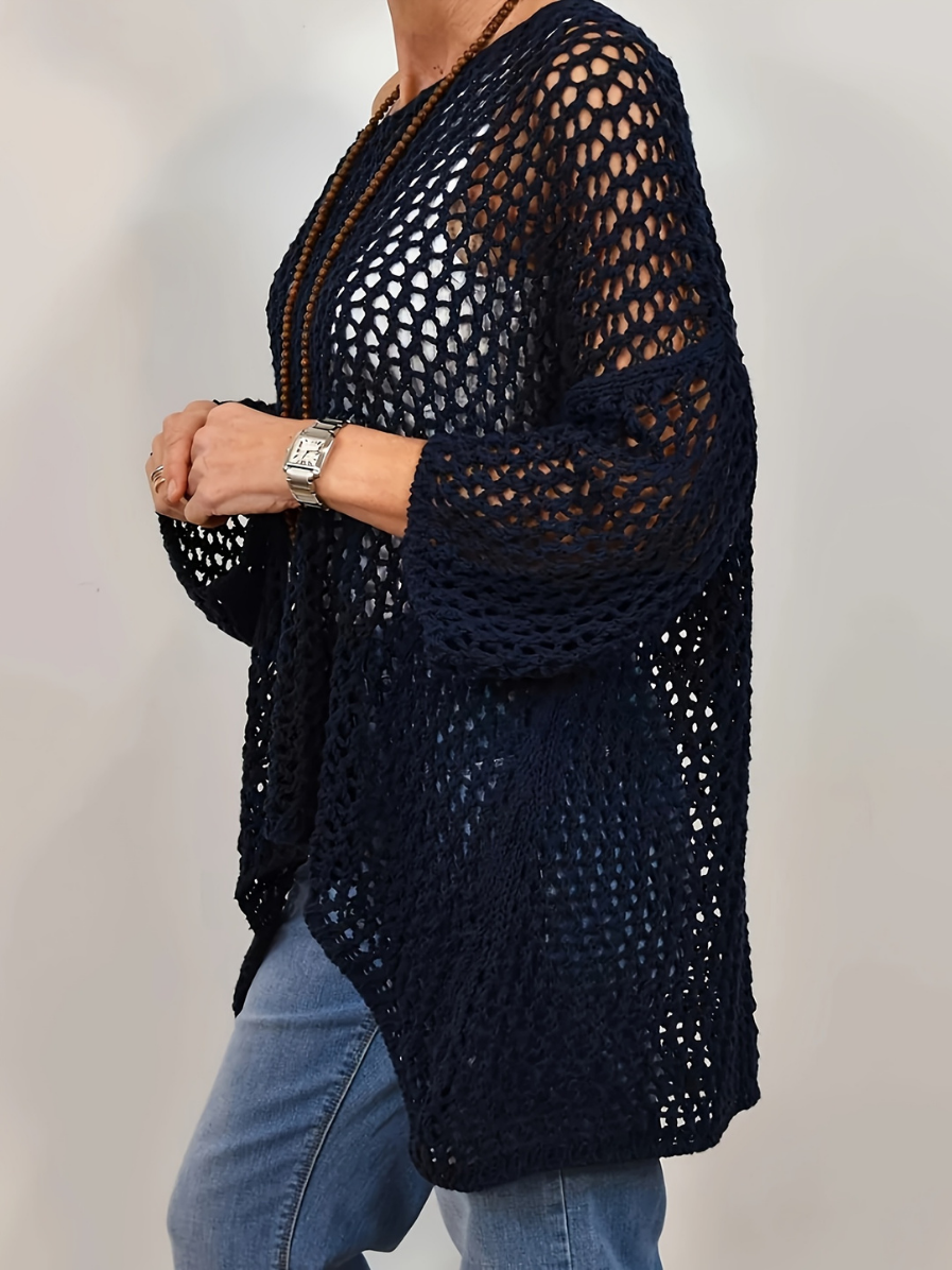 Maren | Women's Oversized Loose Poncho Shirt