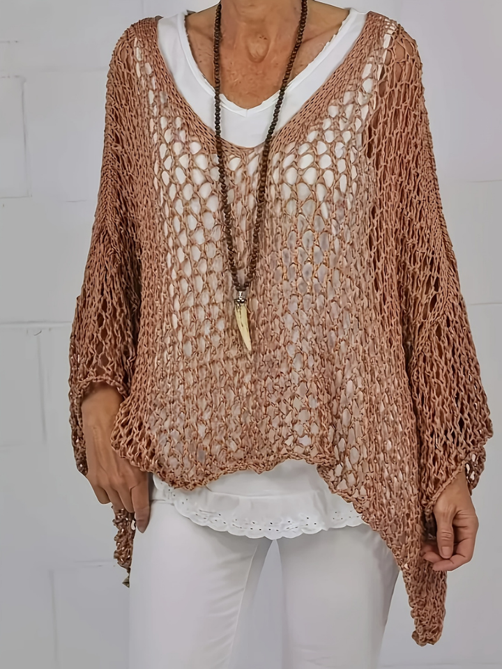 Maren | Women's Oversized Loose Poncho Shirt