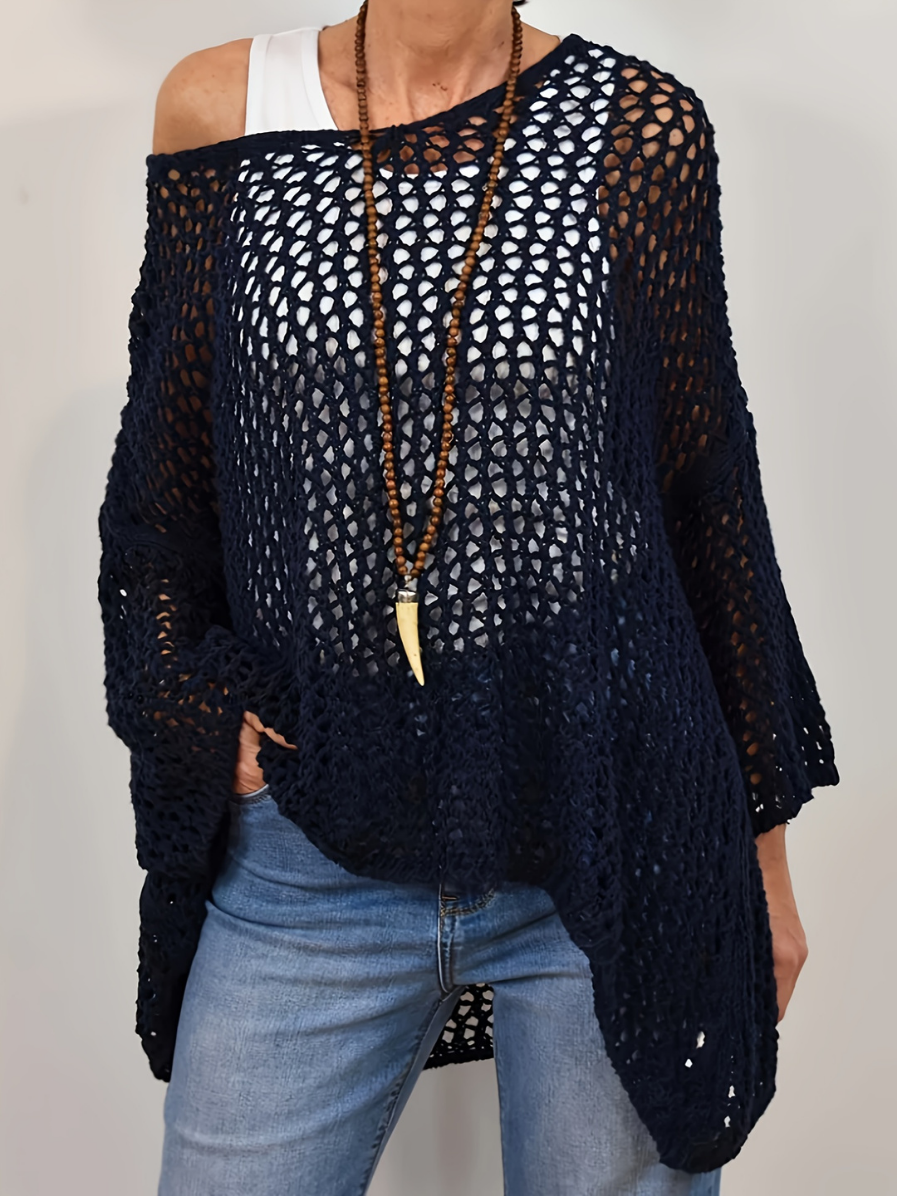 Maren | Women's Oversized Loose Poncho Shirt