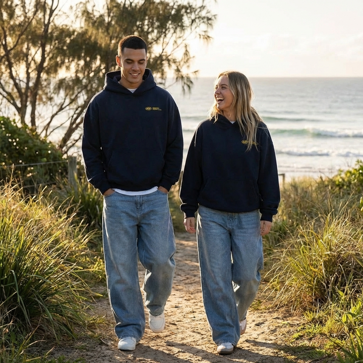 Marlowe | Unisex Fleece-Lined Oversized Graphic Hoodie
