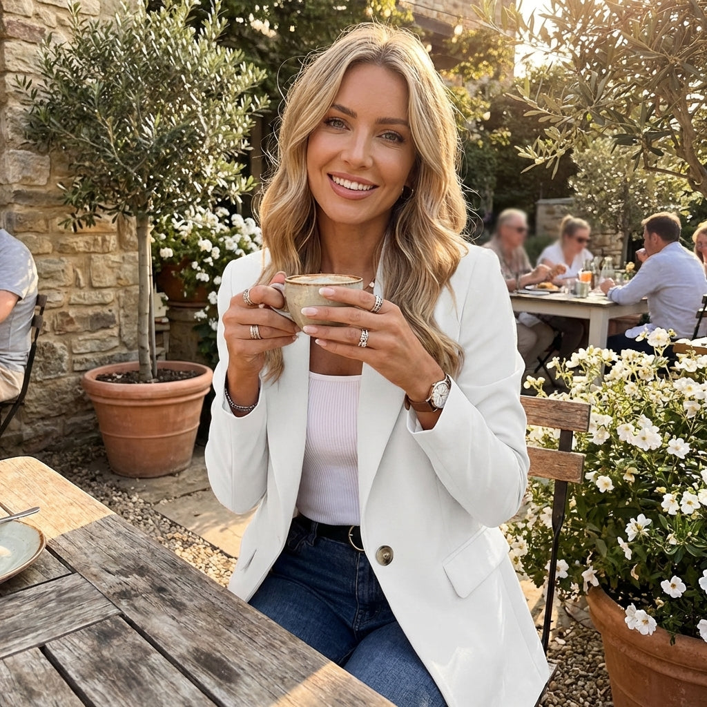 Marlowe | Women's Breathable Single Button Blazer
