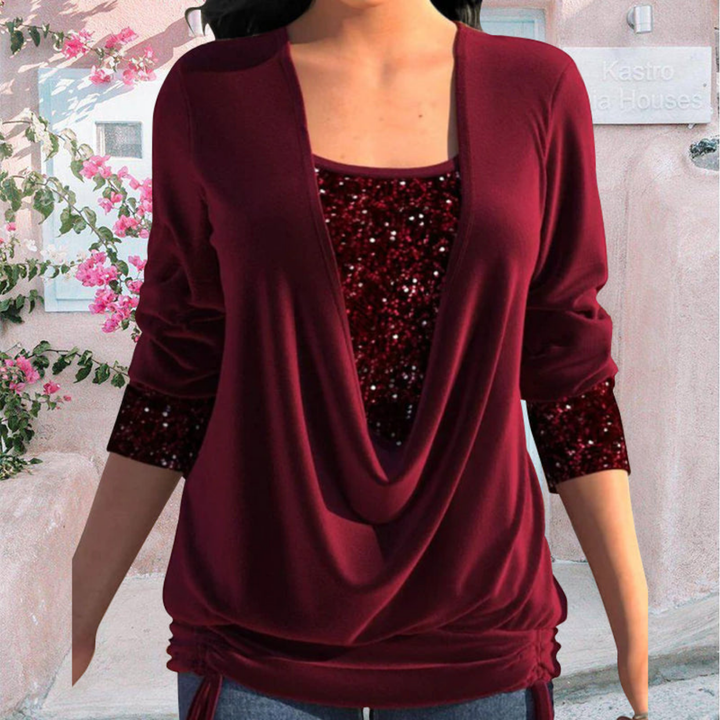 Marlowe | Women's Draped Front Shirt
