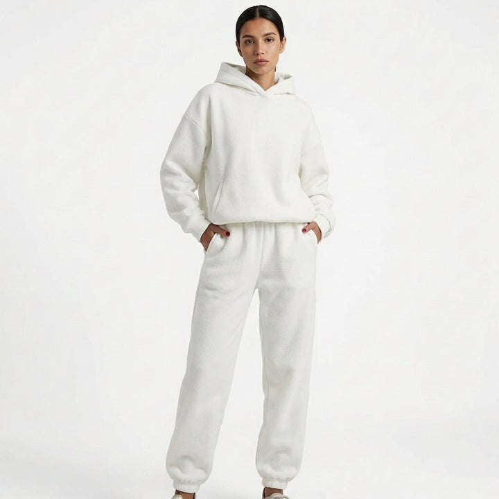 Marlowe | Women's Fleece-Lined Oversized Hoodie & Jogger Tracksuit Set
