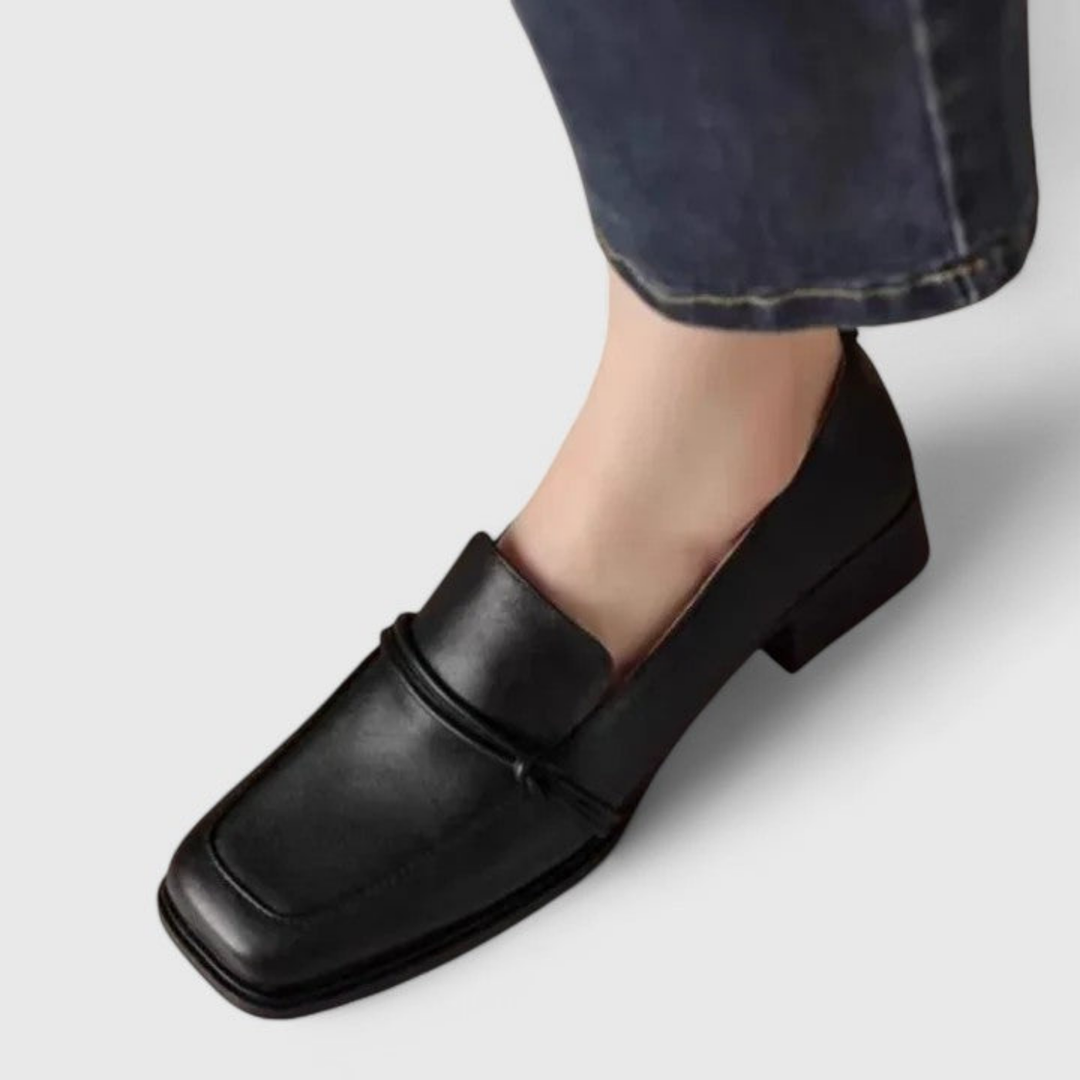 Marlowe | Women's Leather Square Toe Slip-On Loafers