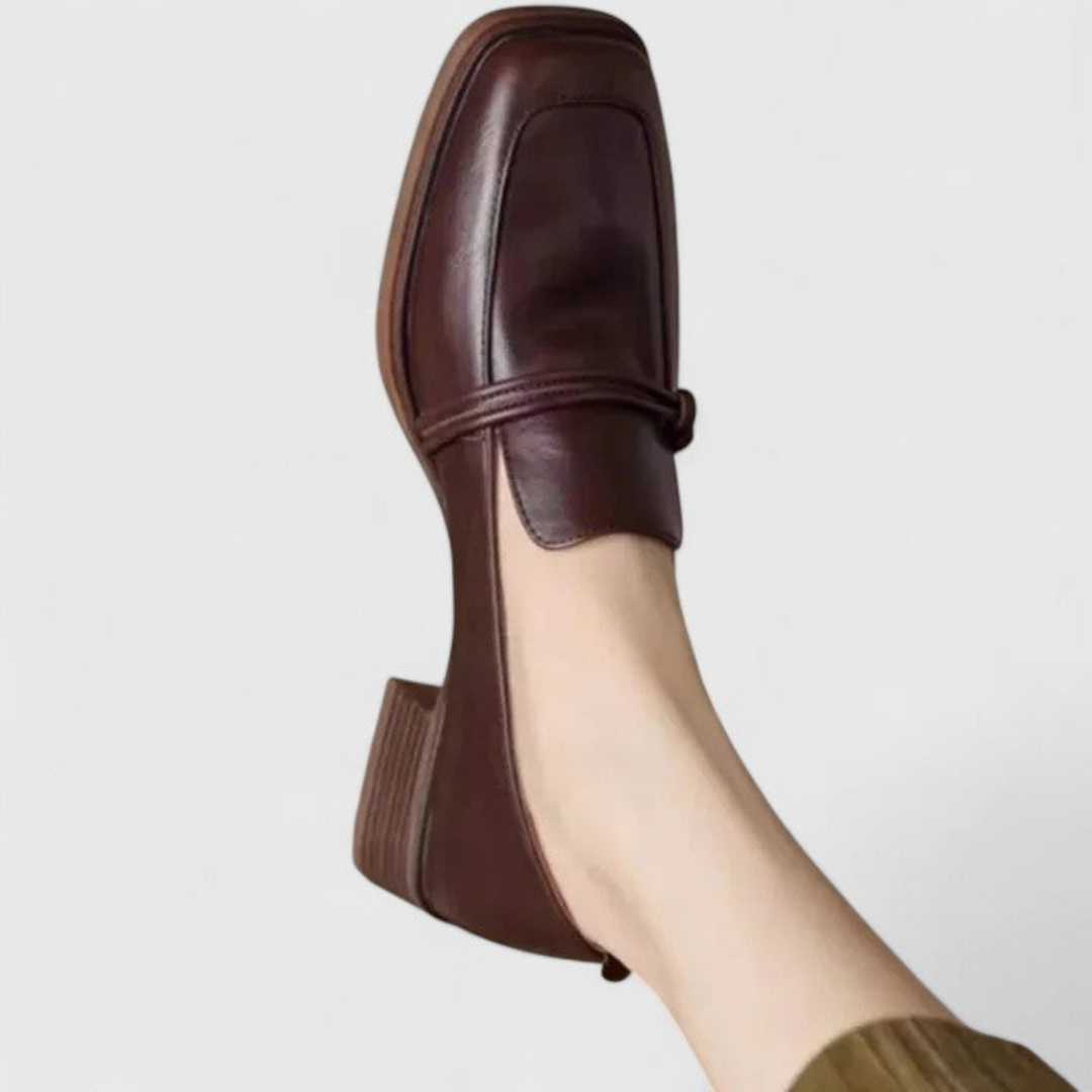 Marlowe | Women's Leather Square Toe Slip-On Loafers