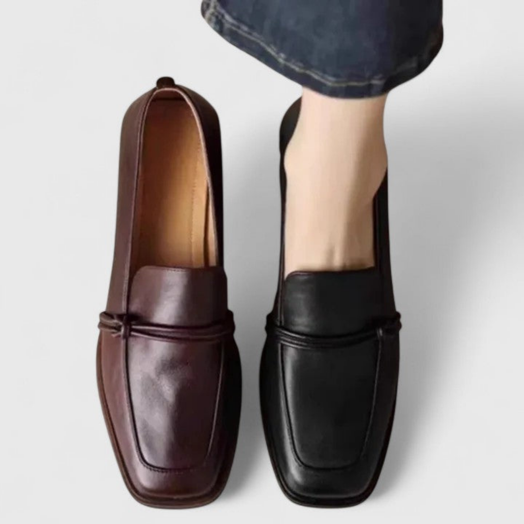 Marlowe | Women's Leather Square Toe Slip-On Loafers