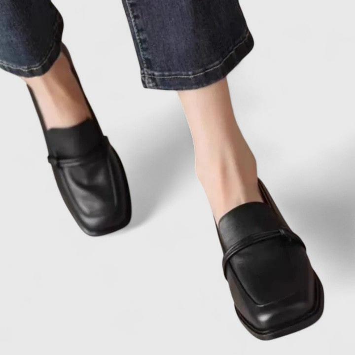 Marlowe | Women's Leather Square Toe Slip-On Loafers