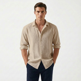 Matteo | Men Shirt With Button Front | Long Sleeve