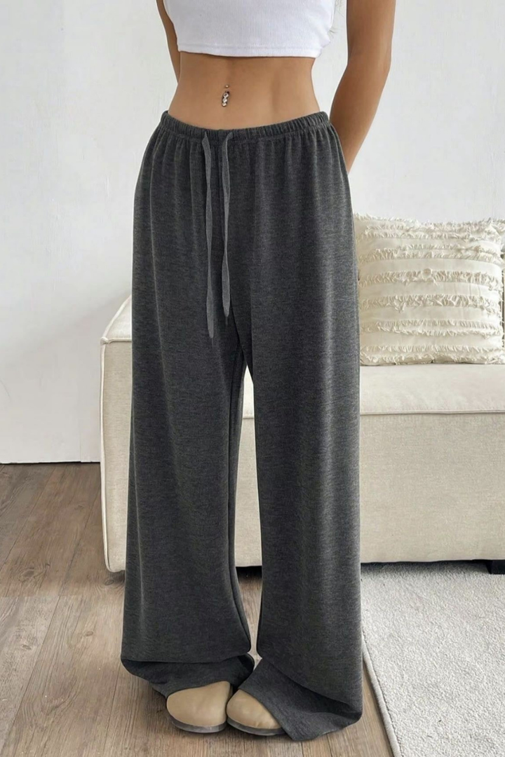 Mette | Women's Cotton Elasticated Waist Wide-Leg Pants