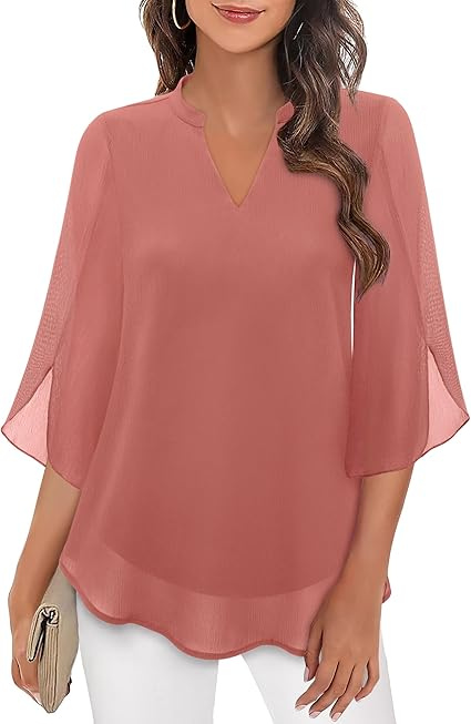 Mette | Women's Flowy V-Neck Blouse