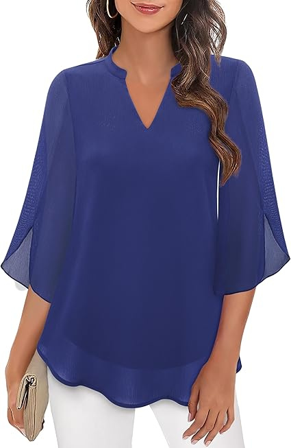 Mette | Women's Flowy V-Neck Blouse
