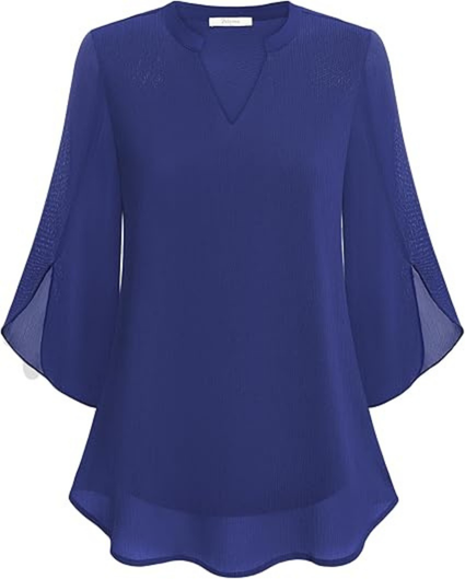 Mette | Women's Flowy V-Neck Blouse