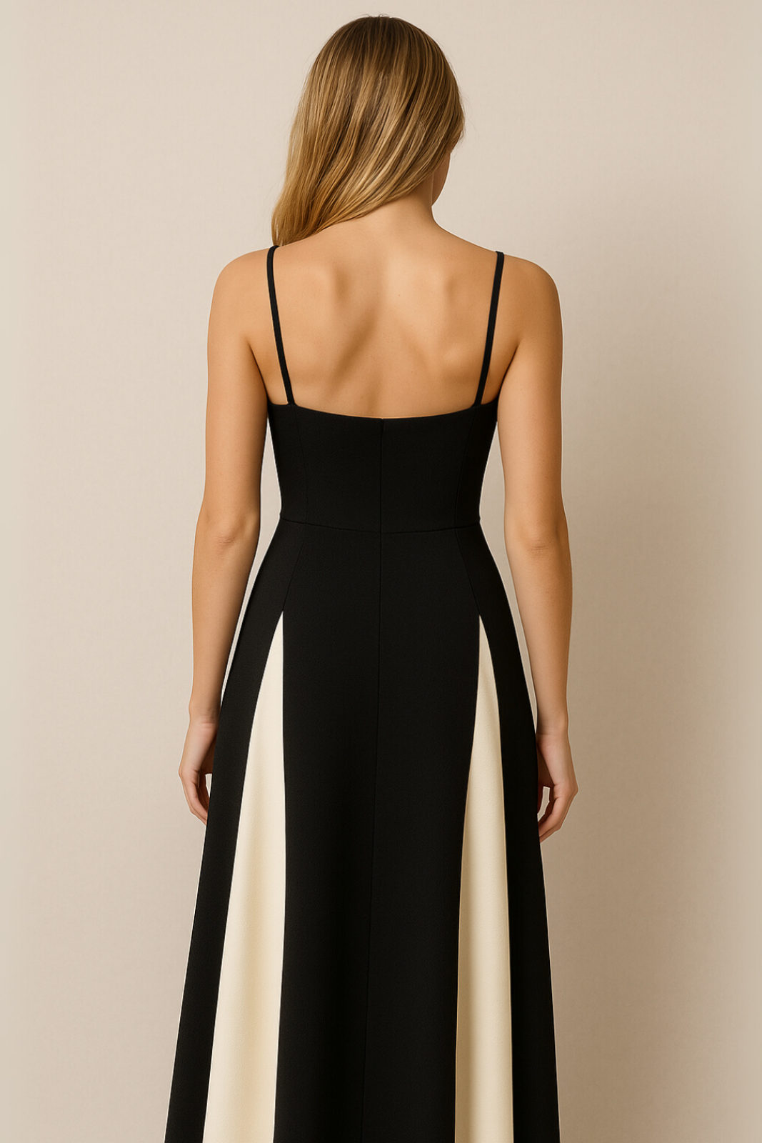Monique | Women's Breathable Sweetheart Contrast Maxi Wedding Guest Dress