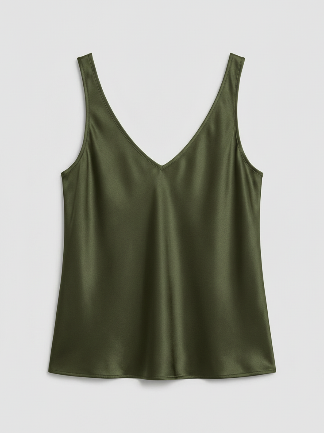 Nadia | Women's Satin V-Neck Cami Tank Top