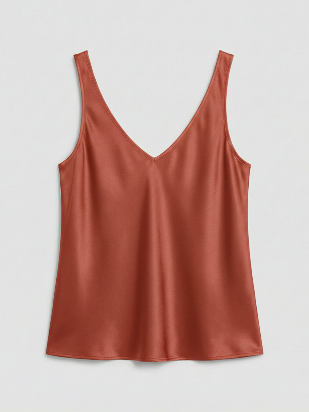 Nadia | Women's Satin V-Neck Cami Tank Top