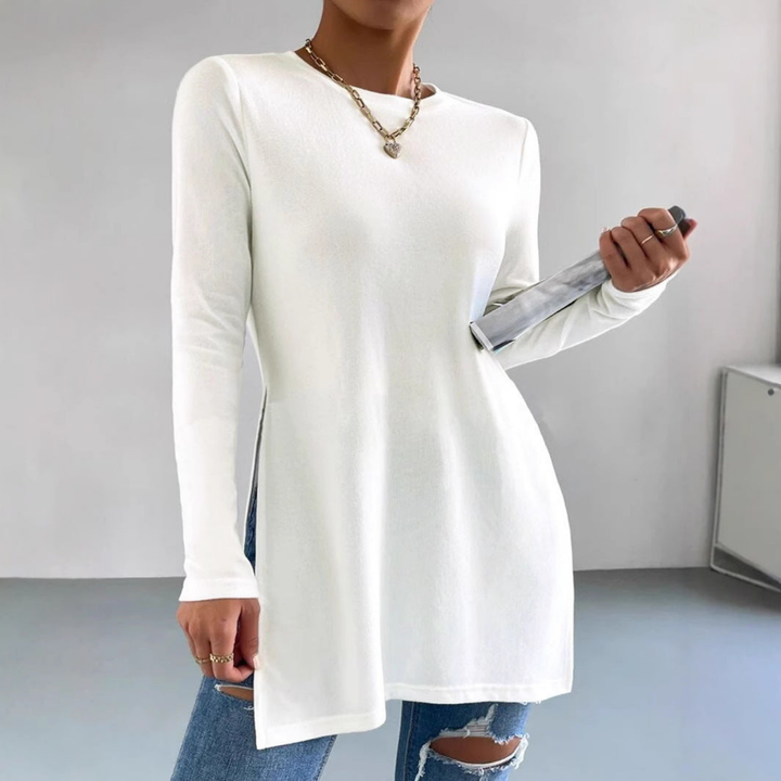 Neve | Women's Lightweight Side Split Long Sleeve Tunic