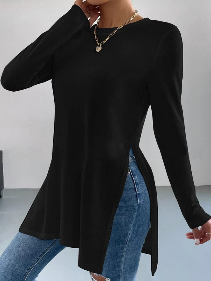 Neve | Women's Lightweight Side Split Long Sleeve Tunic