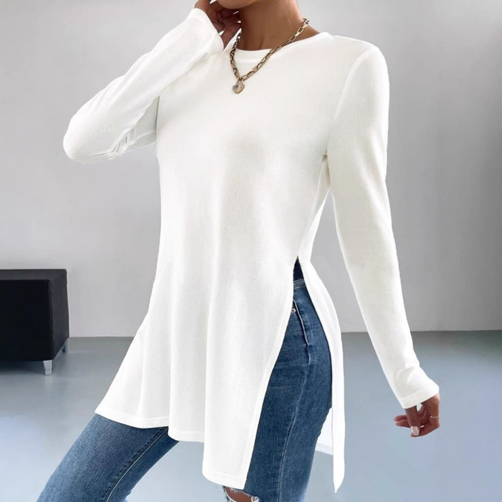 Neve | Women's Lightweight Side Split Long Sleeve Tunic