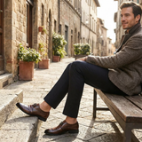 Noah | Men's Monk Strap Shoes With Buckle Detail And Pointed Toe | Refined