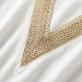 Nyla | Women White Dress With Front Slit | Midi