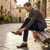 Oliver | Men's Derby Shoes With Polished Finish And Lace-Up Closure | Refined