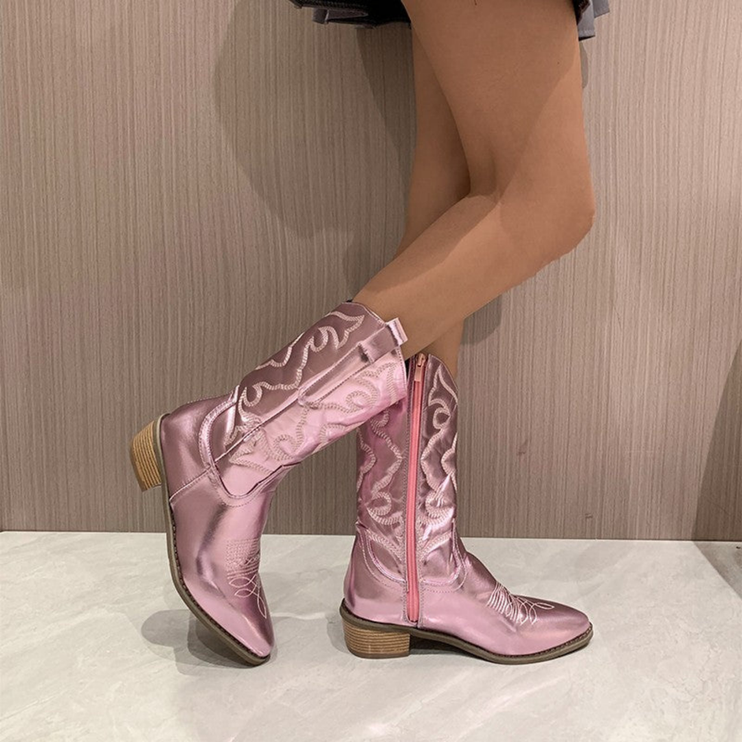 Priya | Women's Leather Cowgirl Boots