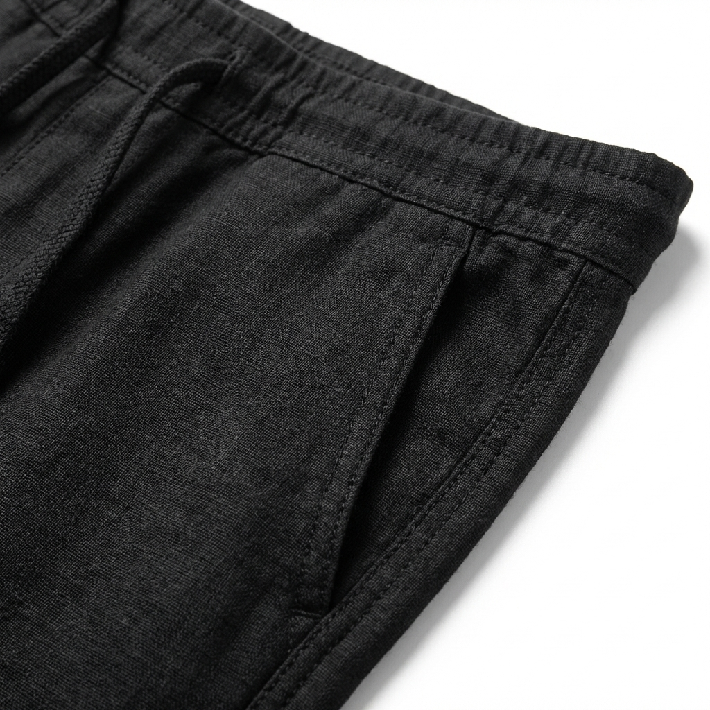 Remi | Men's Linen Drawstring Tapered Trousers
