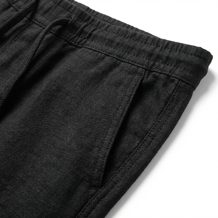 Remi | Men's Linen Drawstring Tapered Trousers