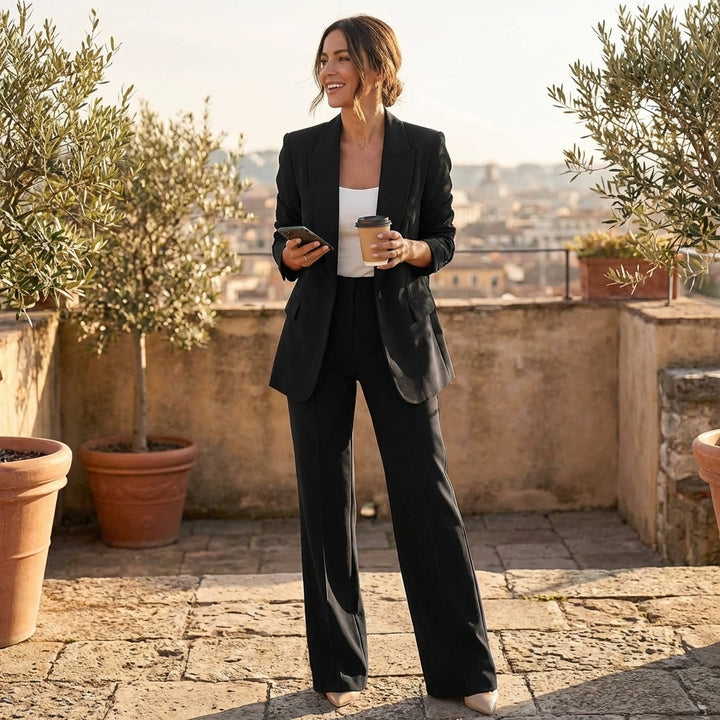 Remi | Women's Breathable Wide-Leg Trouser Set