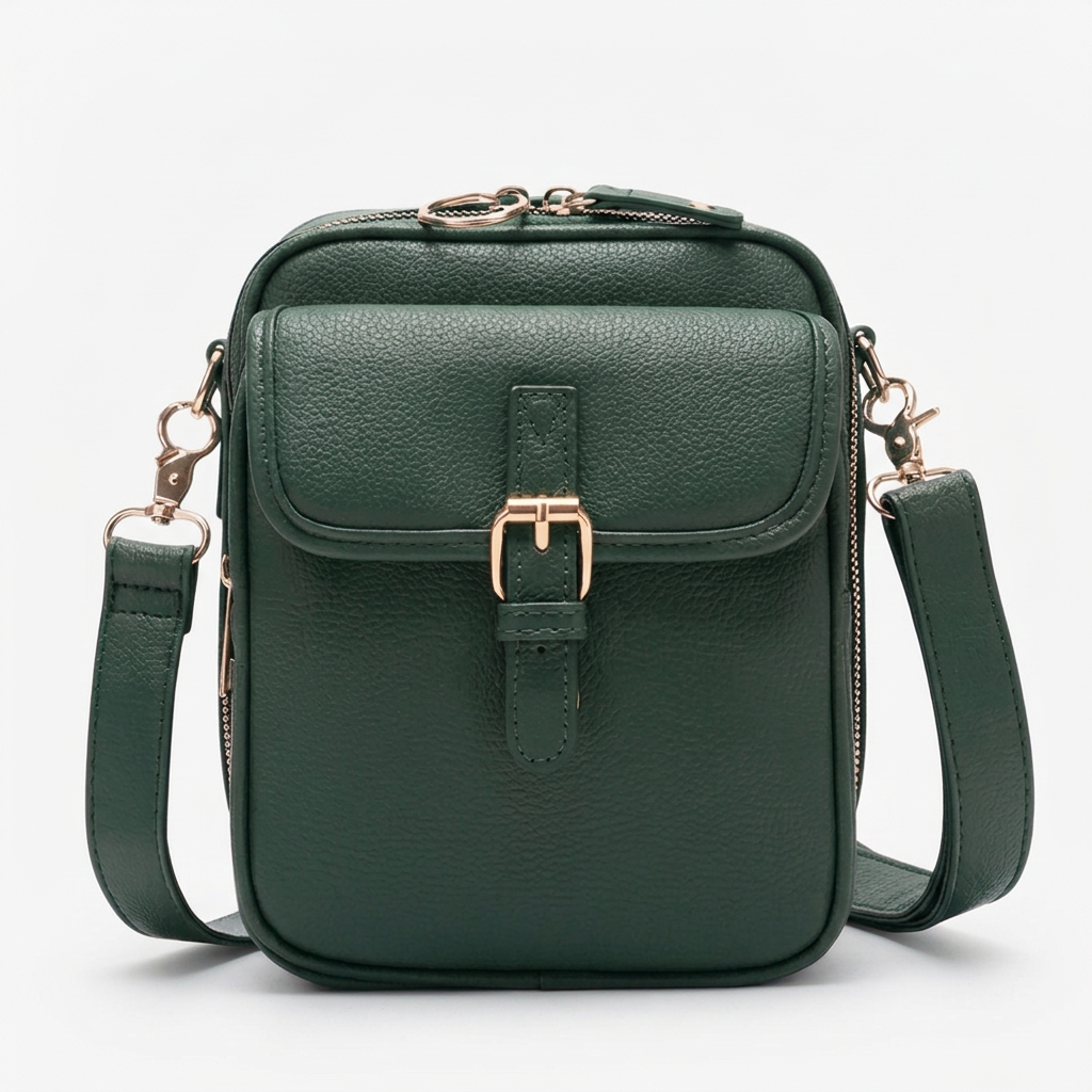 Remi | Women's Leather Buckle Flap Compact Crossbody Bag