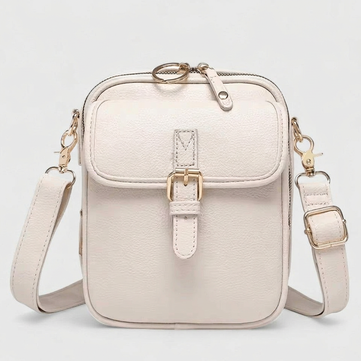 Remi | Women's Leather Buckle Flap Compact Crossbody Bag