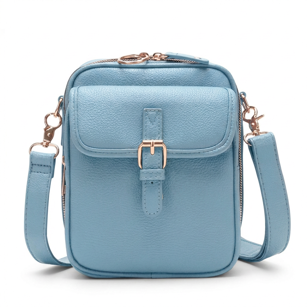 Remi | Women's Leather Buckle Flap Compact Crossbody Bag
