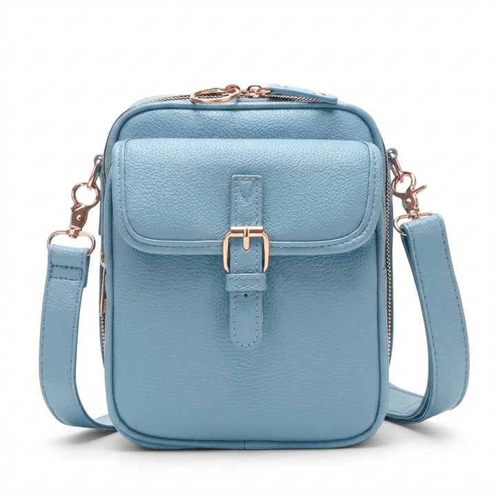 Remi | Women's Leather Buckle Flap Compact Crossbody Bag