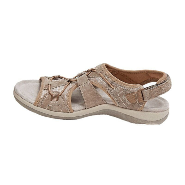 Remi | Women's Suede Cut-Out Multi-Strap Sport Sandals
