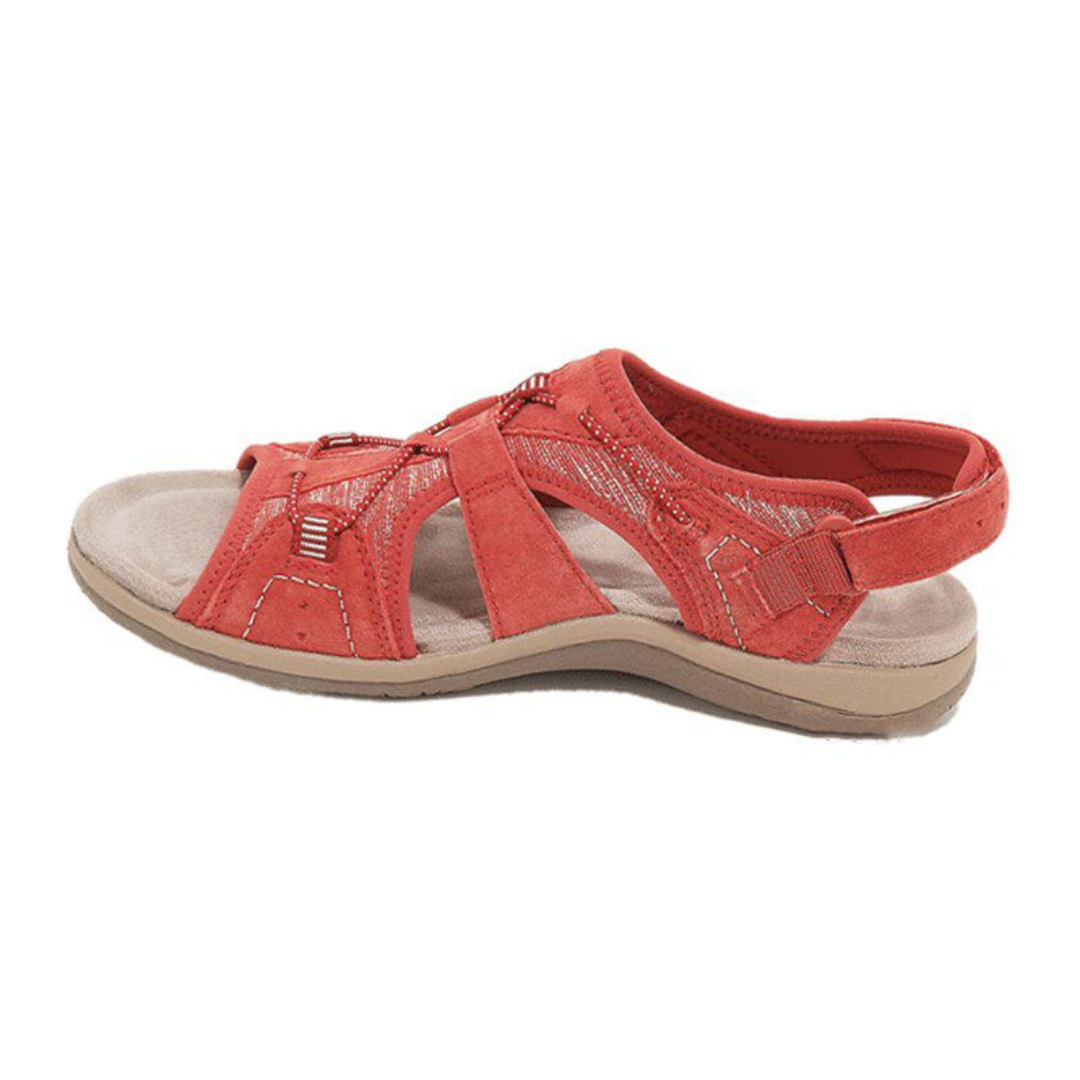 Remi | Women's Suede Cut-Out Multi-Strap Sport Sandals