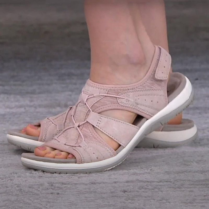 Remi | Women's Suede Cut-Out Multi-Strap Sport Sandals