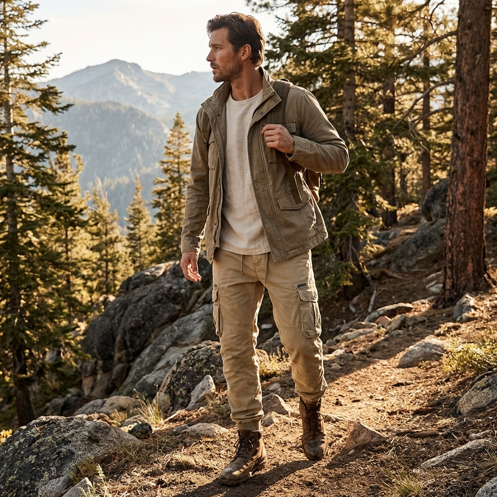 Sanne | Men's Breathable Multi-Pocket Cargo Joggers