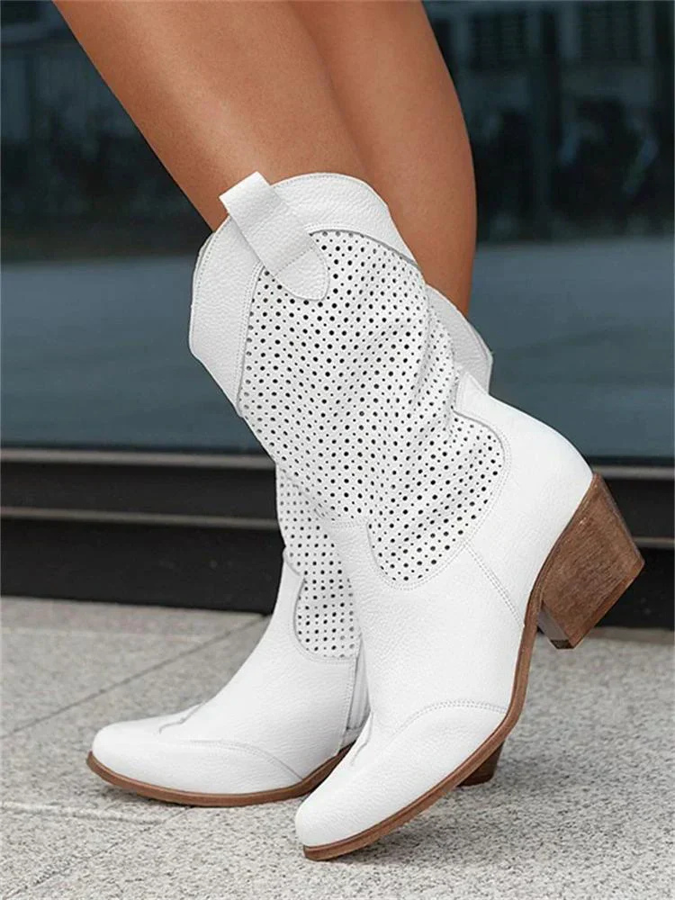 Sanne | Women's Breathable Perforated Cowgirl Boots