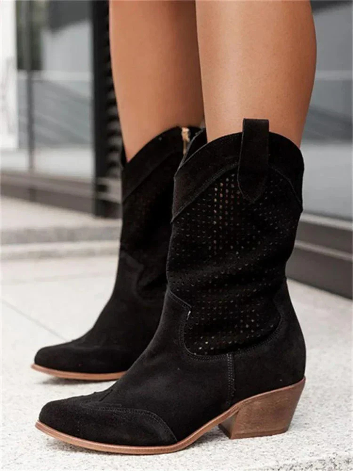 Sanne | Women's Breathable Perforated Cowgirl Boots