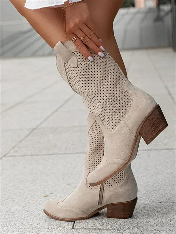 Sanne | Women's Breathable Perforated Cowgirl Boots