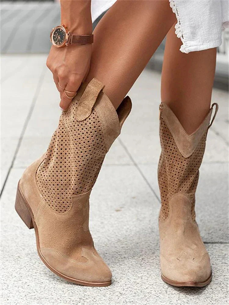 Sanne | Women's Breathable Perforated Cowgirl Boots