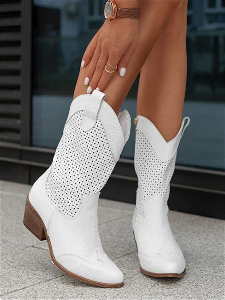 Sanne | Women's Breathable Perforated Cowgirl Boots