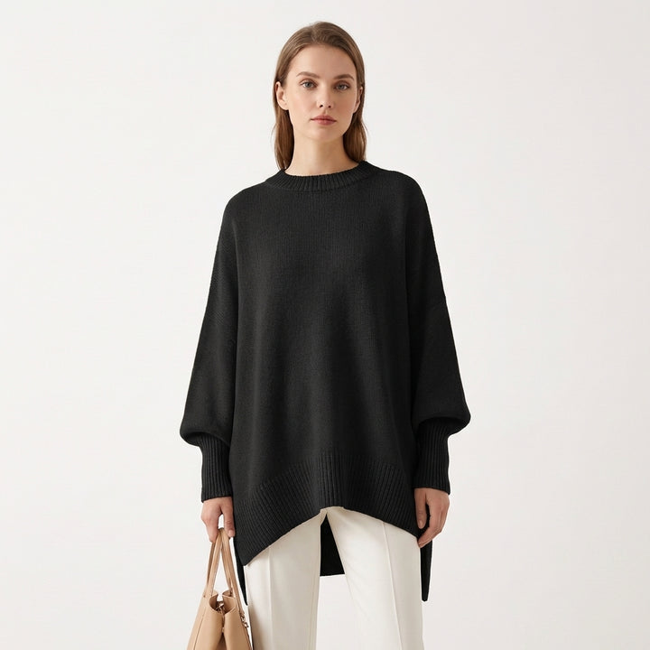 Sanne | Women's Cashmere Oversized Batwing Poncho Jumper